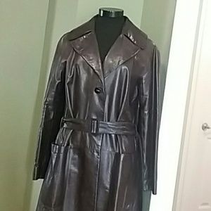 Salvatore Ferragamo Leather Coat